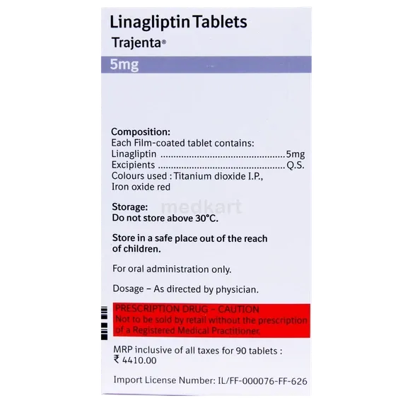trajenta 5mg tablet 10's